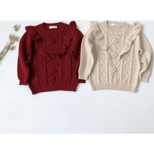 2021 new arrival girls boys knitted sweaters autumn winter fashion kids full sleeve pullover sweaters