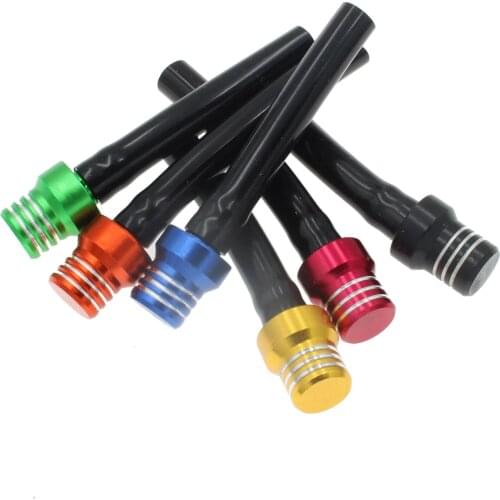 Universal Aluminum Alloy Gas Fuel Tank Cap Petrol Vent Breather Black Hose Tube For ATV Dirt Bike