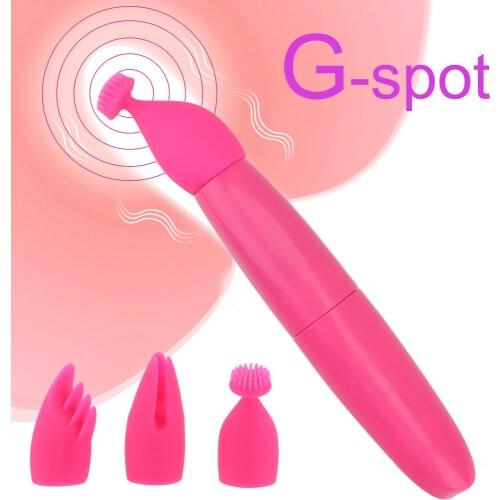 OLO G-Spot Vibrator 3 Climax Heads Vagina Massager Nipple Licking Vibrating Sticks Sex Toys for Women Breast Clitoris Stimulator