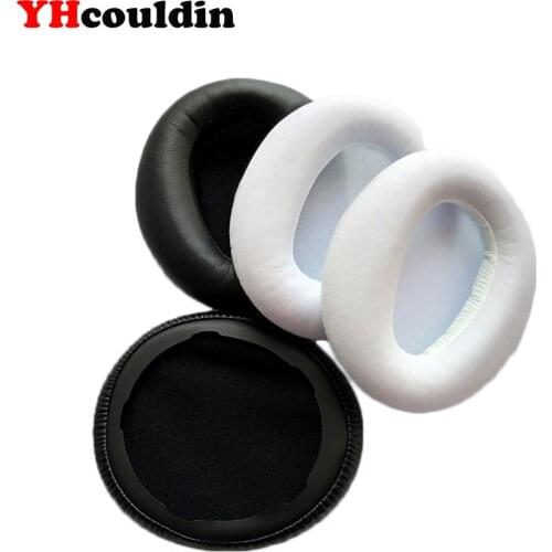 YHcouldin Replacement Ear Pads for Sony MDR-10R MDR 10RBT 10RNC Headphones Protein Leather Ear Cushions Soft Earpads Black White