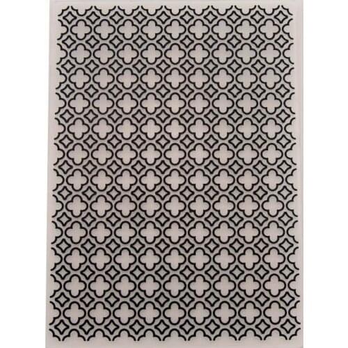 YINISE Plastic Embossing Folder For Scrapbook Stencils Small Grid DIY PAPER Album Cards Making CRAFT SUPPLIES Scrapbooking MOLDS