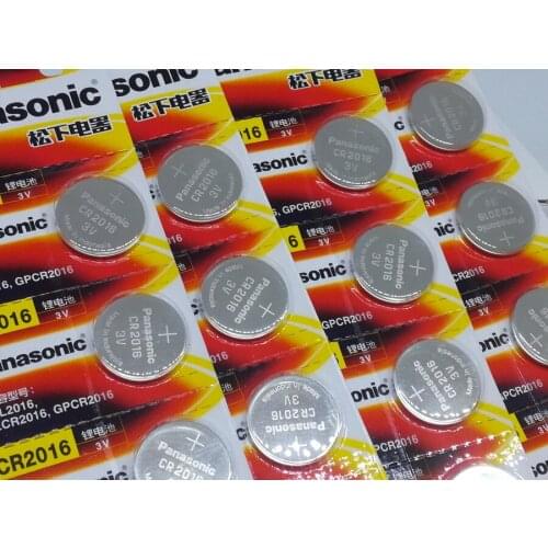 10pcs/lot New Battery For Panasonic CR2016 2016 3V Button Cell Battery Coin Batteries For Watch Computer Free Shipping