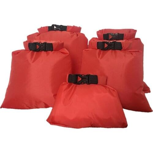 5 Pcs 1.5L 2.5L 3.5L 4.5L 6L Waterproof Bags Outdoor Beach Buckled Storage Sack Travel Drifting