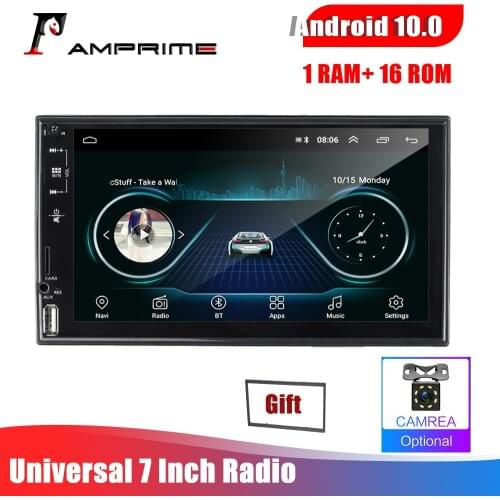 AMPrime 2 Din Car Radio 2.5D Android 10.1 Car Multimedia MP5 Player GPS Navigation Bluetooth Universal Car Audio Stereo Radio