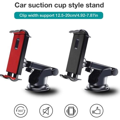 Tablet car holder for Samsung IPAD pro air mini 1234 GPS Phone 360 Degree adjustable Mobile suction cup bracket stand