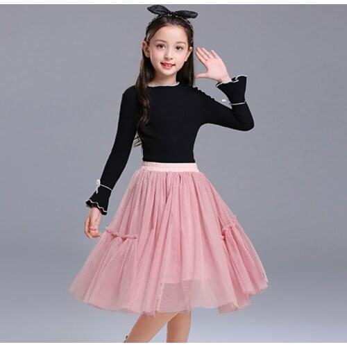 Baby Toddler Teen Girl Skirts Children Clothes Girls Tutu Skirts Puff Princess Medium Long Skirt Kids Costume 3-8T