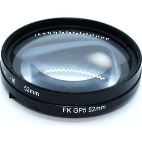 For Gopro 5/6 Filter 52mm Close-up +10 Macro Lens + 52mm Lens Adapter Ring + Lens Cap for gopro Hero 5 Photography Accessories