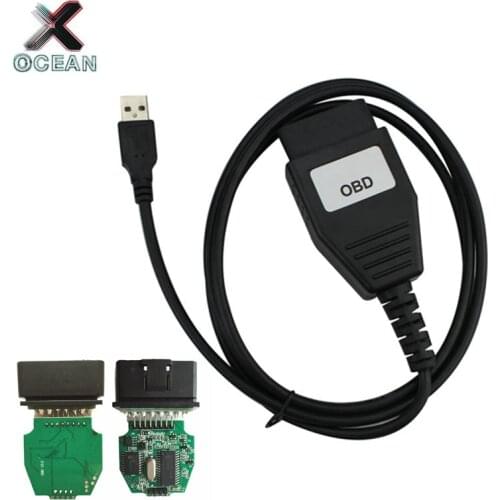 FOCOM For Ford For Mazda OBD2 USB Interface Multi-Language Green PCB PIC18F2455&MCP2515 Chip Free Shipping