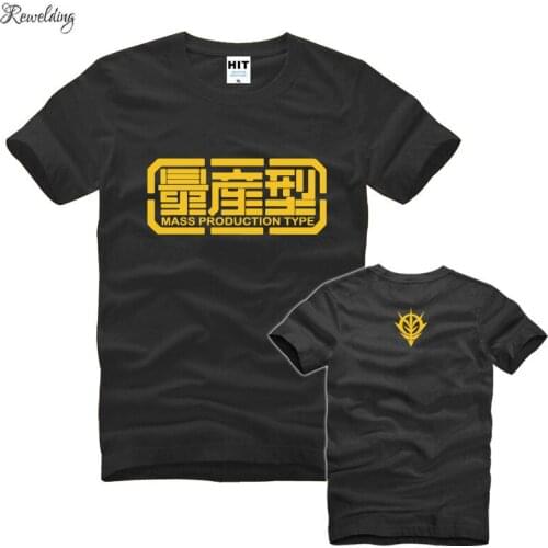 Cartoon EXIA Gundam mass production Printed Mens Men T Shirt Tshirt Fashion Summer New Cotton T-shirt Tee Camisetas Hombre