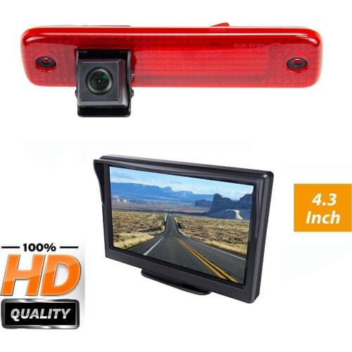 Misayaee HD 720P Brake Light backup Camera (E9) for Ford Transit 2006-2013 with 4.3'' Monitor,Rear view camera Waterproof camera