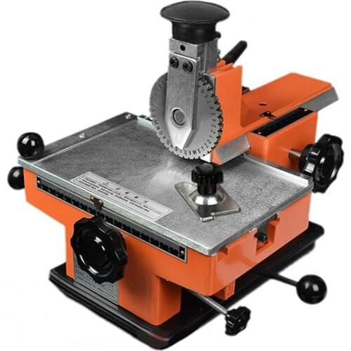 Small semi-automatic nameplate marking machine Manual marking machine Embossing machine Metal sign engraving machine