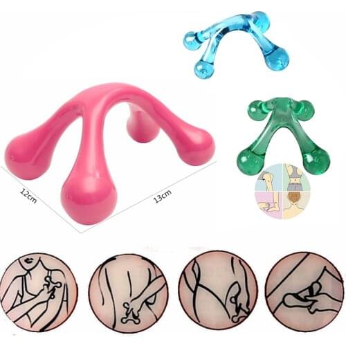 Mini Arch Body Massager Handheld Health Balance Four Ball Back Massage Stick Relax Acupressure Health Massage Tool