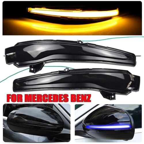 2pcs Dynamic Blinker For Benz E Class W213 E200 E250 E300 E350 E400 E500 E550 2016-2018 LED Turn Signal Mirror Indicator Light