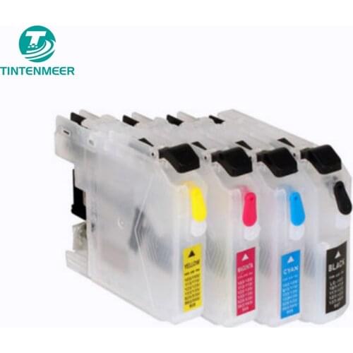 TINTENMEER refillable empty cartridge with auto reset chip LC-563 lc563 for Brother MFC-J2310 MFC-J2510 MFC-J3520 MFC-J3720