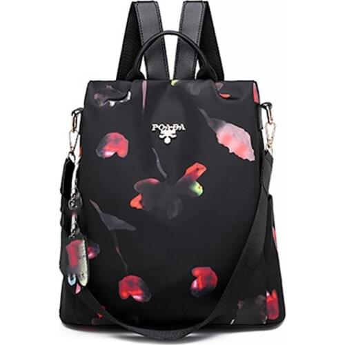 Fashion Backpack Oxford Cloth Waterproof Outdoor Travel Backpack Shoulder Bag Female Anti-theft Bag for Man Women