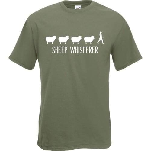 The Sheep Whisperer Shepherd Farmer Welsh Wales Gift T-Shirt All Sizes & Colours Mens T-Shirts Fashion 2019 Casual Slim Fit