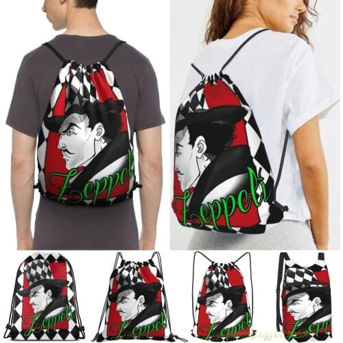 Men Outdoor Travel Drawstring Backpack Bags Jojos Bizarre Adventure -Zeppeli Women 2021 Sports Travel Bag Fitness Swimming Bag