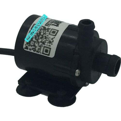 SR160B Miniature Booster Pump Tank 12V Fountain Circulator Water 140-200L/H Solar Water Pump 1.5-2.1M USB Circulation Aquarium