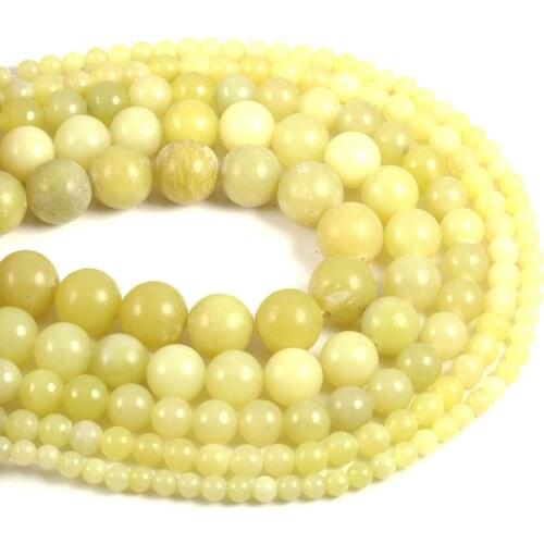 Natural stone 4/6/8/10/12mm Round Ball loose beads for Jewelry Making Necklace DIY Bracelets Accessories