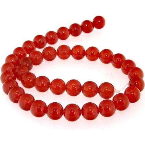 Unique Pearls jewellery Store,10mm Round Red Agate Gemstone Loose Beads 15inches One Full Strand LC3-0165