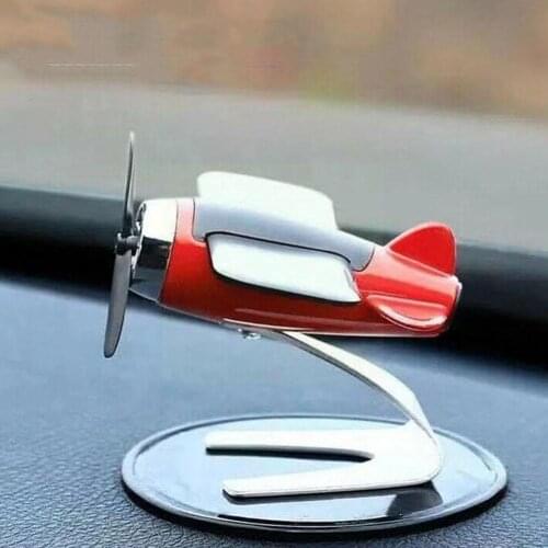 Auto Solar Energy Aircraft Spin Bomb Airplane Car Air Perfume Aromatherapy Interior Plane Model Car Dashboard Freshener M9P5