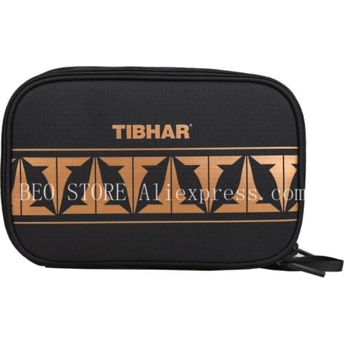 TIBHAR Table Tennis Rackets Bag new Double layer square for training professional blade bat paddle ping pong case set