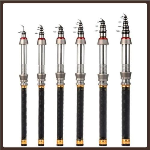 Carbon Fiber Fishing Rod Telescopic Multifunctional Mini Strong High Quality Ultralight Fly Rod Beach Tarrafa De Pesca Equipment