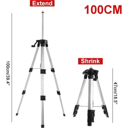 23cm~100cm Laser Level Tripod Adjustable Height Thicken Aluminum Tripod Stand For Self leveling Tripod 16 lines