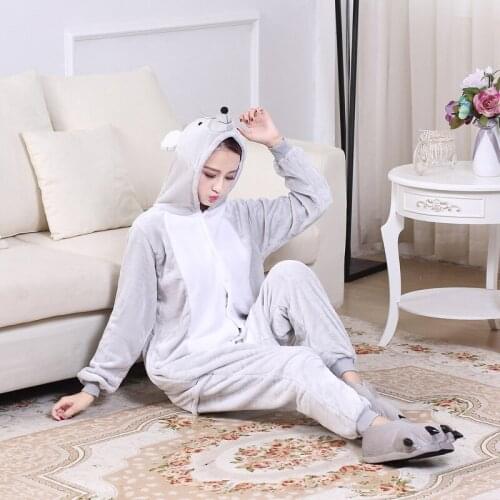 Animal Kigurumi Onesies For Adults Mouse Women Pajamas One-Piece Pyjamas Men Halloween Cosplay Costume Suit Overalls Bodysuits