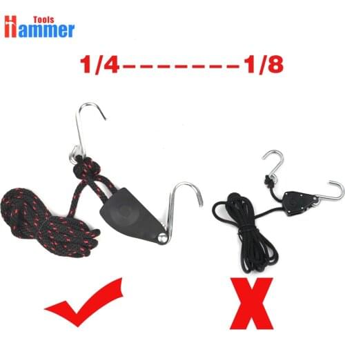1/4 inch Adjustable Heavy Duty Rope Hanger Heavy Duty Light Hanger