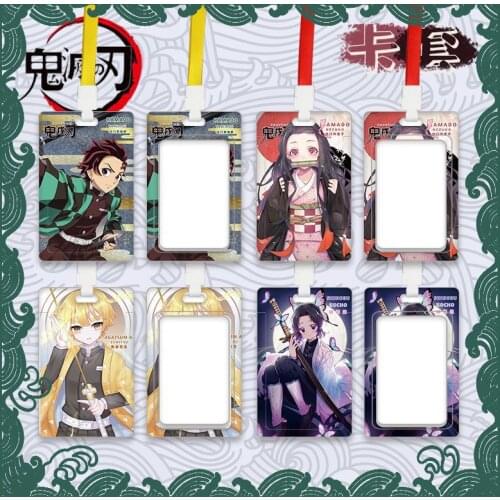 10 Types Anime Demon Slayer Kamado Nezuko Hashibira Inosuke Hashibira Inosuke Rengoku Kyoujurou pattern Credit Card Ferrule Gift