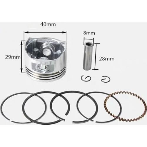 140 Engine Piston Kit 40mm with Piston Ring Set for Brush Cutter Trimmers Motor Brushcutters Repalcement Parts