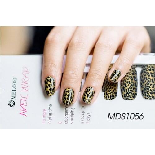 16Tips Nail Polish Stickers Waterproof DIY Cartoon Patterns Sexy Leopard Rabbit Nail Art Wraps Full Cover Nail Vinyls Decoration