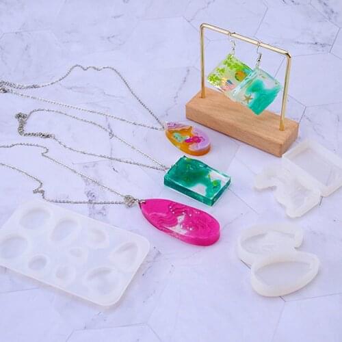 3D Island Mountains Molds Epoxy Resin Silicone Molds Dried Flower UV Resin Moud Decorative For DIY Pendant Jewelry Making