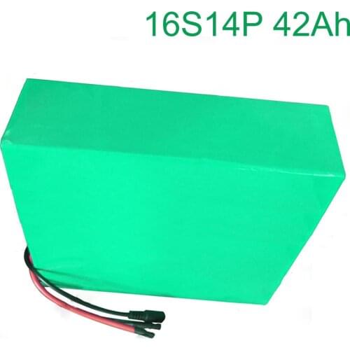 60V 42Ah 16S14P 18650 Li-ion Battery electric two Three wheeled motorcycle bicycle ebike 310*275*70mm
