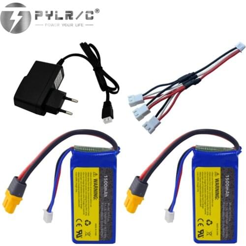 Rechargeable Battery and charger 11.1v 1500mah For Udirc Udi010 Brushless Motor High-speed Rc Boat Xt60 Interface lipo Battery