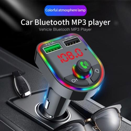 Bluetooth 5.0 car FM Transmitter Audio Receiver Auto MP3 Player 2.1A Dual USB Wireless Handsfree Fast Charger Car Accessories