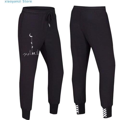 2021 Europe Style Men Women Spring Summer Fashion Climb To The Moon Printed Sweatpants Casual Long Pants Sports Fitness Trousers
