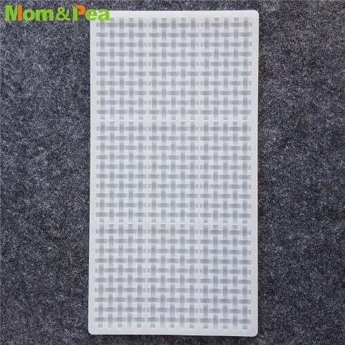 CX135 9-Woven Rectangle Silicone Mold Chocolate Ornamental Fondant Mould Cake Decoration Insert Tools