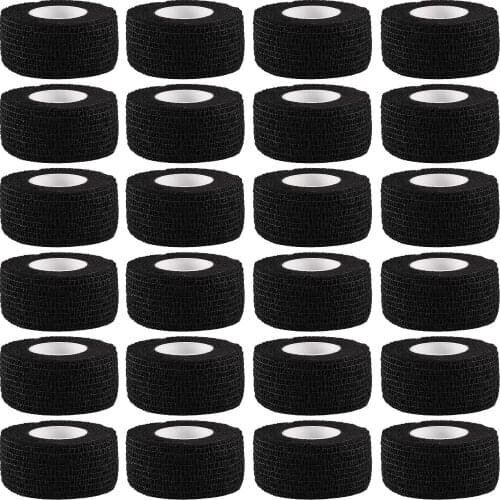24/48 Rolls 1 Inches Self Adherent Cohesive Wrap Bandages First Aid Tape Elastic Self Adhesive Tape Vet Wrap for Cat, Dog
