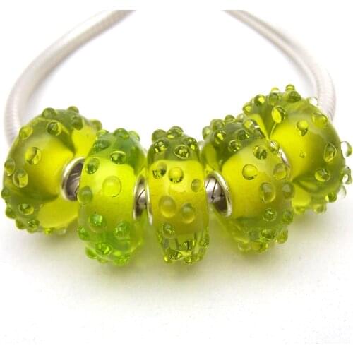 JGWGT 2797 5X 100% Authenticity S925 Sterling Silver Beads Murano Glass beads Fit European Charms Bracelet diy jewelry Lampwork
