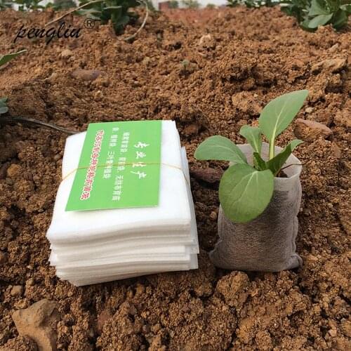 Nursery Pots Seedling-Raising Bags 8*10cm fabrics Garden Supplies Environmental Protection Full All Size 100pcs-pack jt021