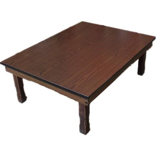 Rectangle 90X75cm Korean Coffee Table Folding Leg Asian Antique Style Living Room Furniture Floor Traditional Dining Table Wood