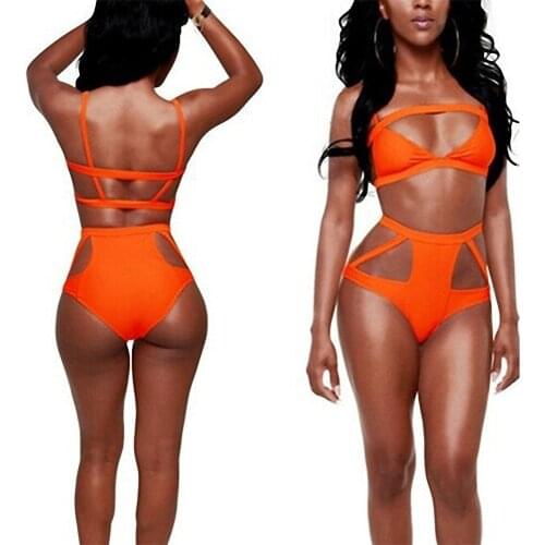 Multi-rope swimsuit, separate sexy cutout strap, high-waisted Bikini for women DK63