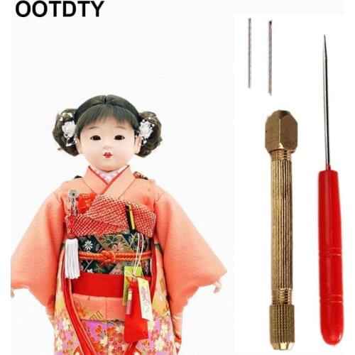 1set DIY Doll Hair Toll Set 0.6/0.8mm Doll Hair Rooting Reroot Rehair Tool Holder Reproduce Hair Doll Tool