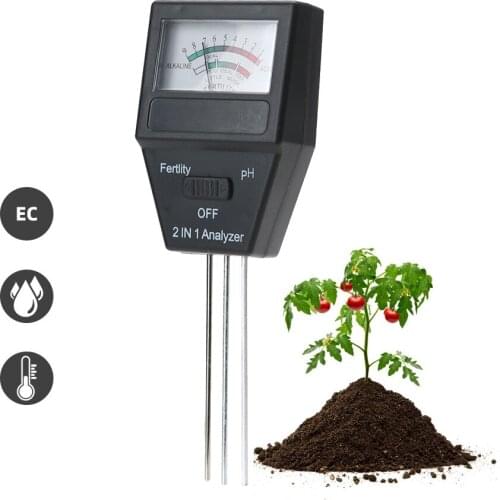 PH Soil Acidity Tester Moisture Meter Fertility Plant Detector Gardening Plantation Measurement Accessory Kit