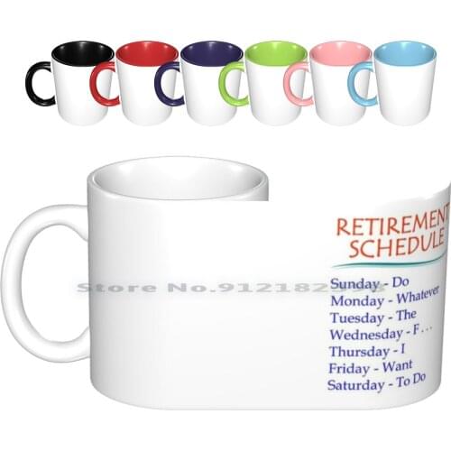 Retirement Gifts-Retirement Schedule Funny Gift Ideas For Retired Or Retiring Women & Men At Retirement Party At The Office