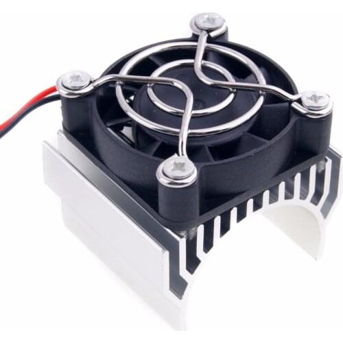RC HSP 7020 Silver Alum Heat Sink 5V Fan 40*40*10mm Cooling For 540 550 Motor