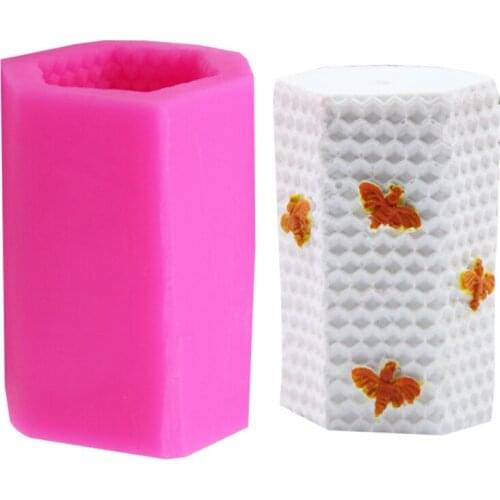 Diy honeycomb honeycomb chocolate silicone mold handmade soap bee decoration cake chocolate decoration mold