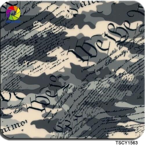 TSAUTOP Size 0.5m x 60m WTP foil hydrographics sheet new camouflage PVA hydro dip printing films WDF1563